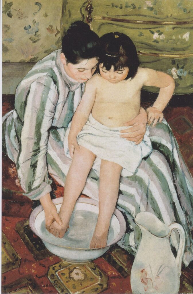 The Child’s Bath by Mary Cassatt