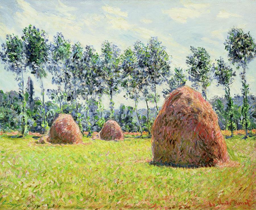 Haystacks by Claude Monet