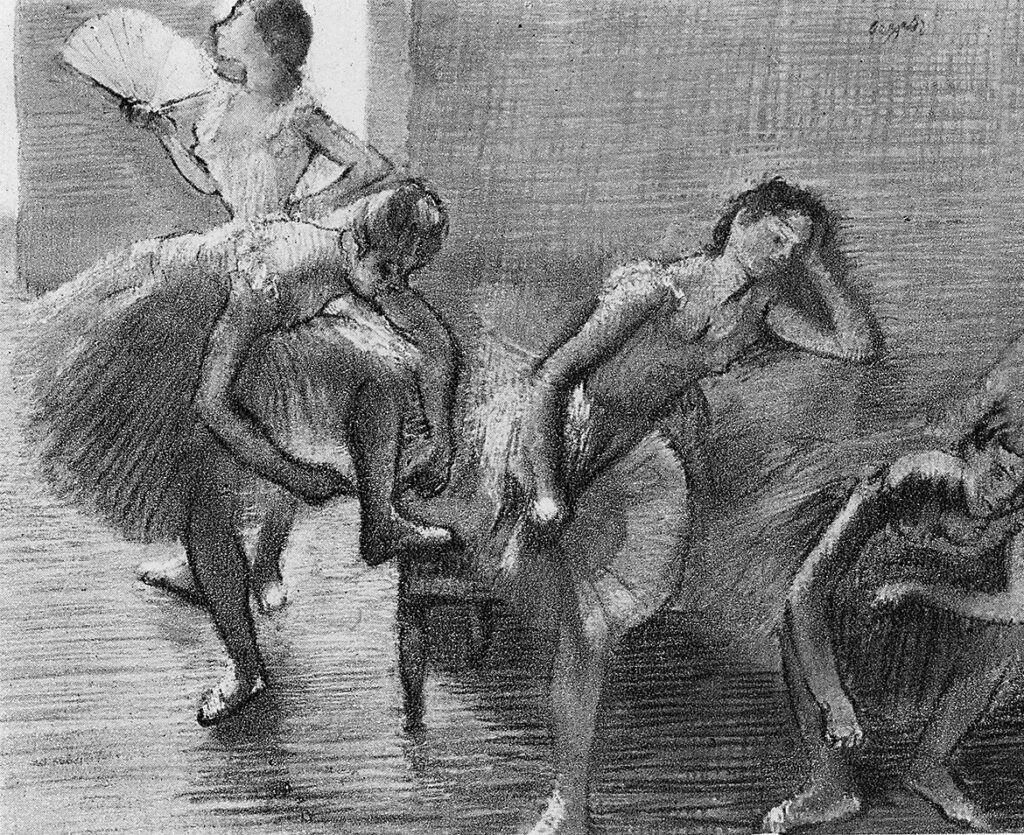 Dancers in Blue by Edgar Degas